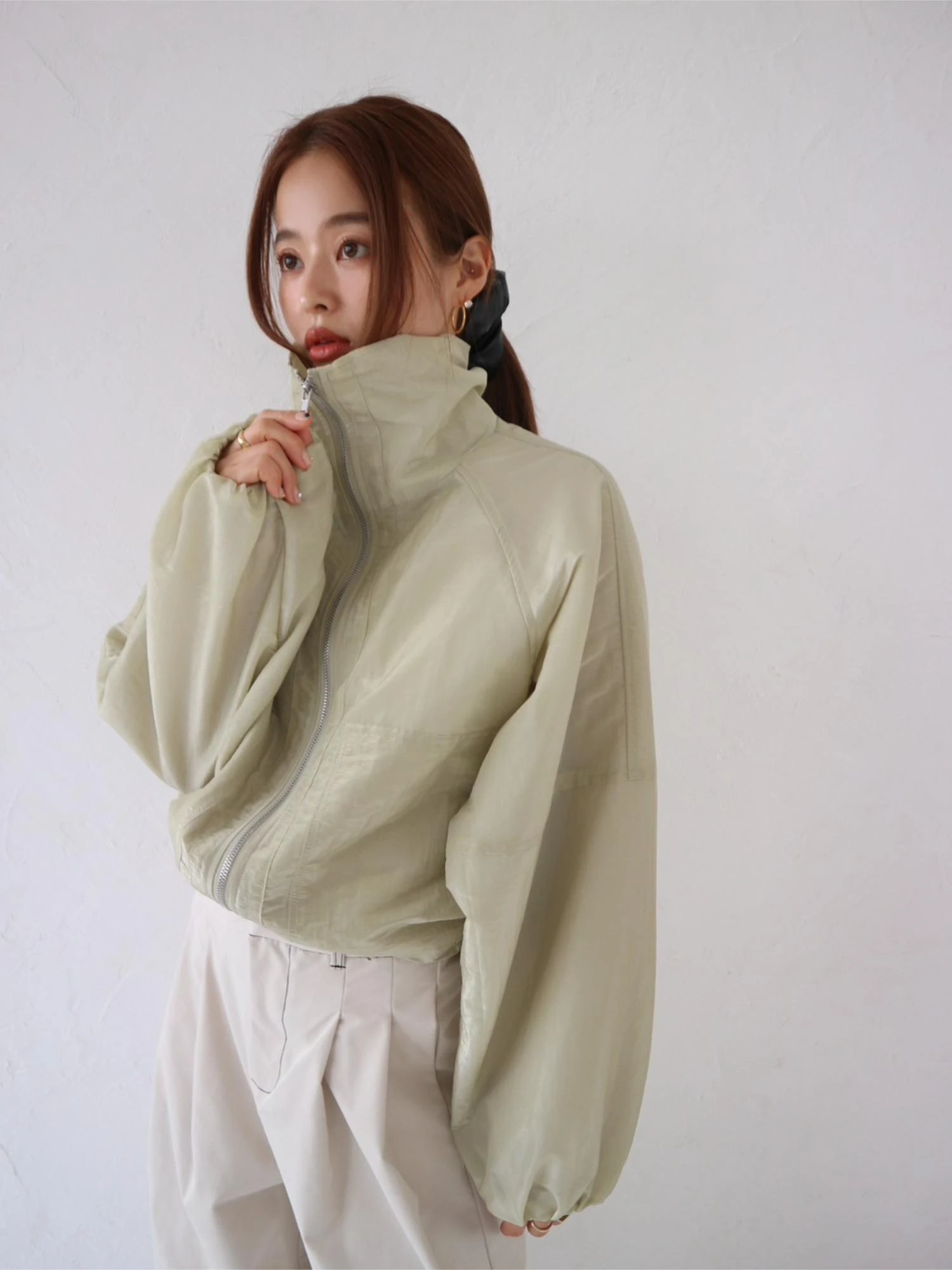 Sheer Cropped Blouson / TRUNC 88（トランクエイティーエイト