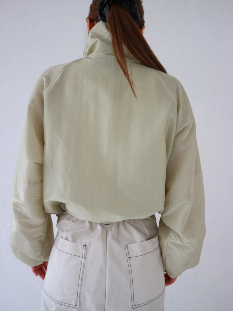 TRUNC 88(トランクエイティーエイト) |Sheer Cropped Blouson