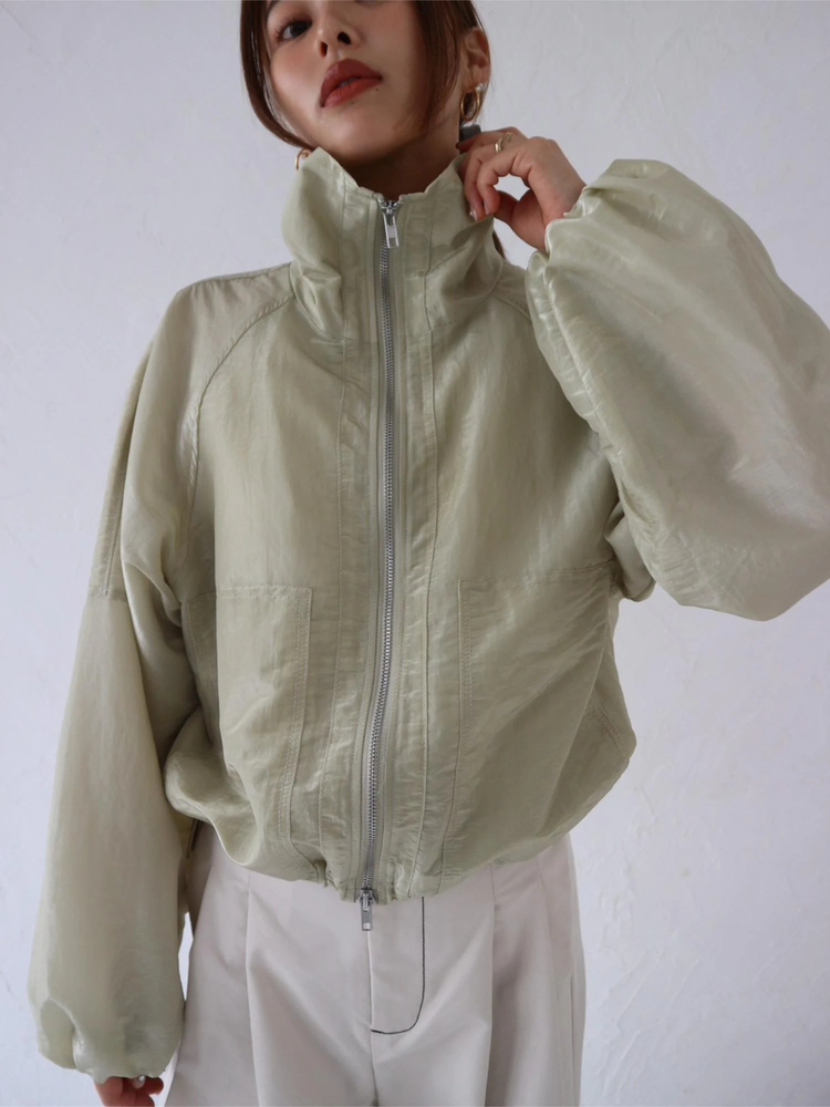 TRUNC 88(トランクエイティーエイト) |Sheer Cropped Blouson