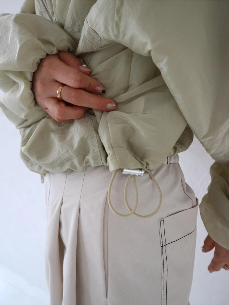 TRUNC 88(トランクエイティーエイト) |Sheer Cropped Blouson