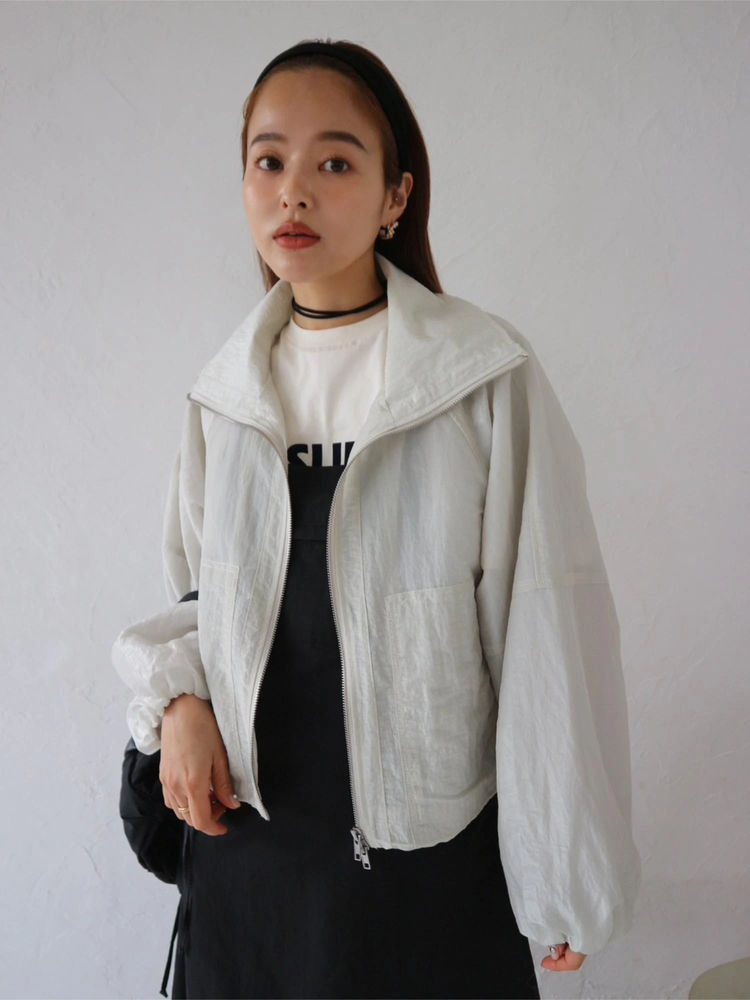 TRUNC 88(トランクエイティーエイト) |Sheer Cropped Blouson