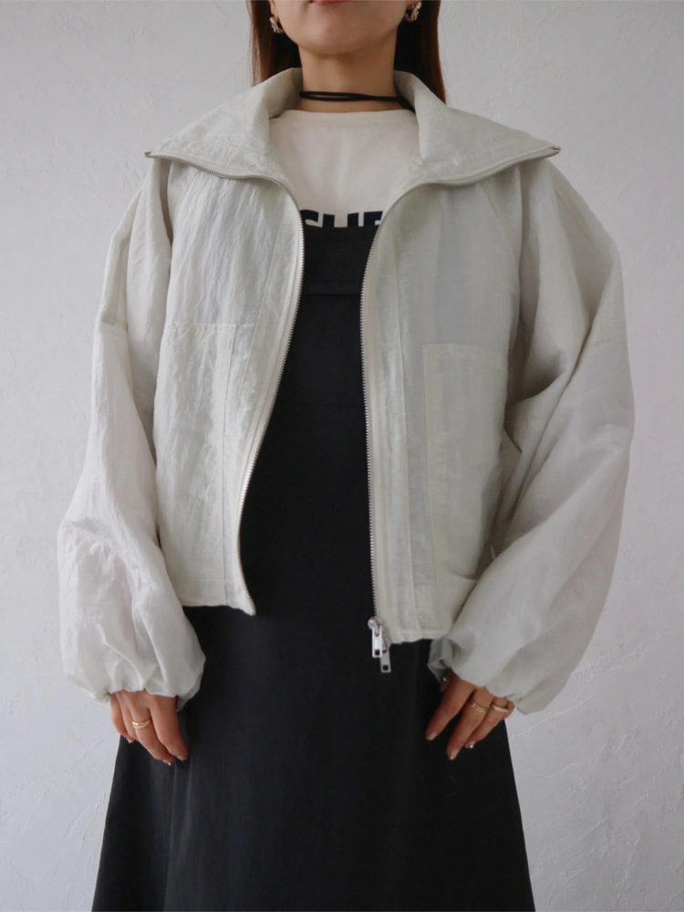 TRUNC 88(トランクエイティーエイト) |Sheer Cropped Blouson