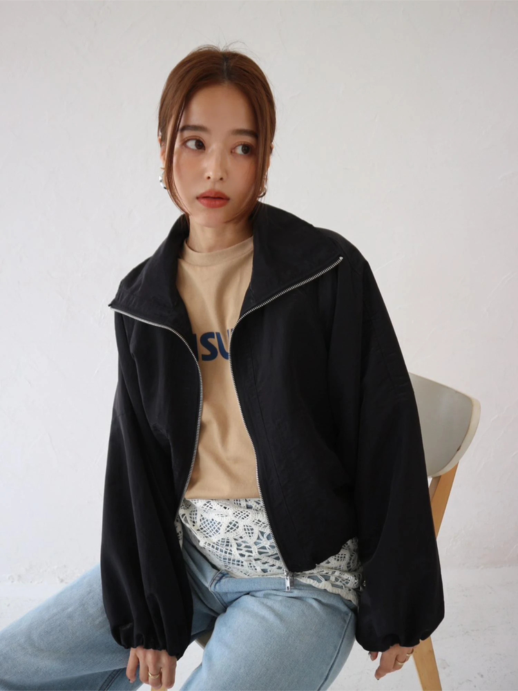 TRUNC 88(トランクエイティーエイト) |Sheer Cropped Blouson