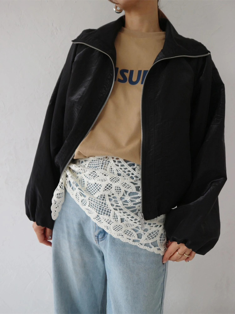 TRUNC 88(トランクエイティーエイト) |Sheer Cropped Blouson