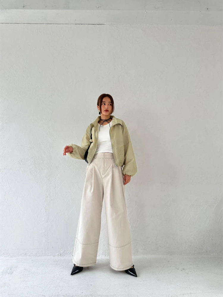 TRUNC 88(トランクエイティーエイト) |Sheer Cropped Blouson