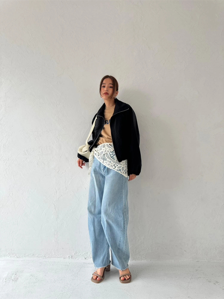 TRUNC 88(トランクエイティーエイト) |Sheer Cropped Blouson