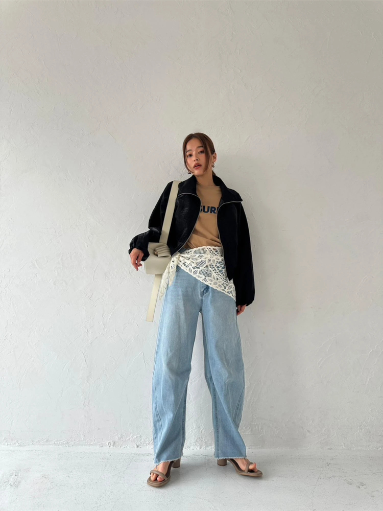 TRUNC 88(トランクエイティーエイト) |Sheer Cropped Blouson