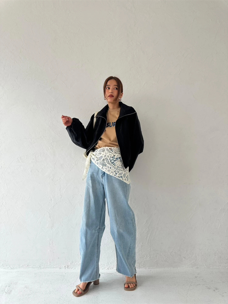 TRUNC 88(トランクエイティーエイト) |Sheer Cropped Blouson