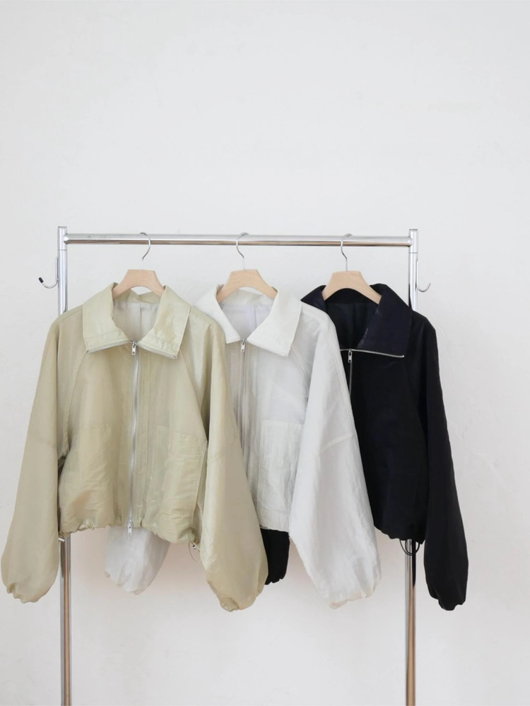 TRUNC 88(トランクエイティーエイト) |Sheer Cropped Blouson