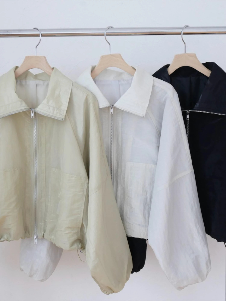 TRUNC 88(トランクエイティーエイト) |Sheer Cropped Blouson