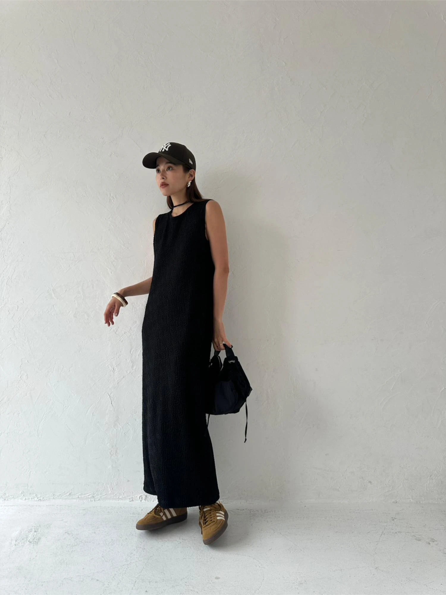 Ta.tun様 ディアスキン巾着　焦茶スエード Sailor Collar Eco Leather Gilet / TRUNC 88（トランク