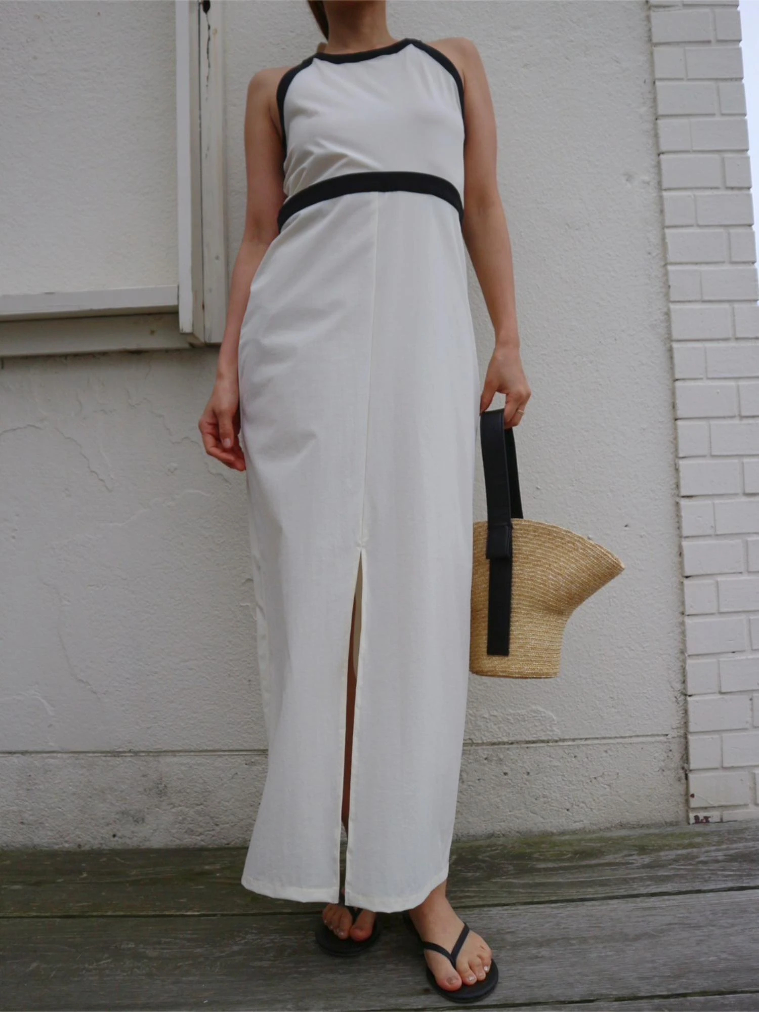 Waterlike Piping Dress / TRUNC 88（トランクエイティーエイト