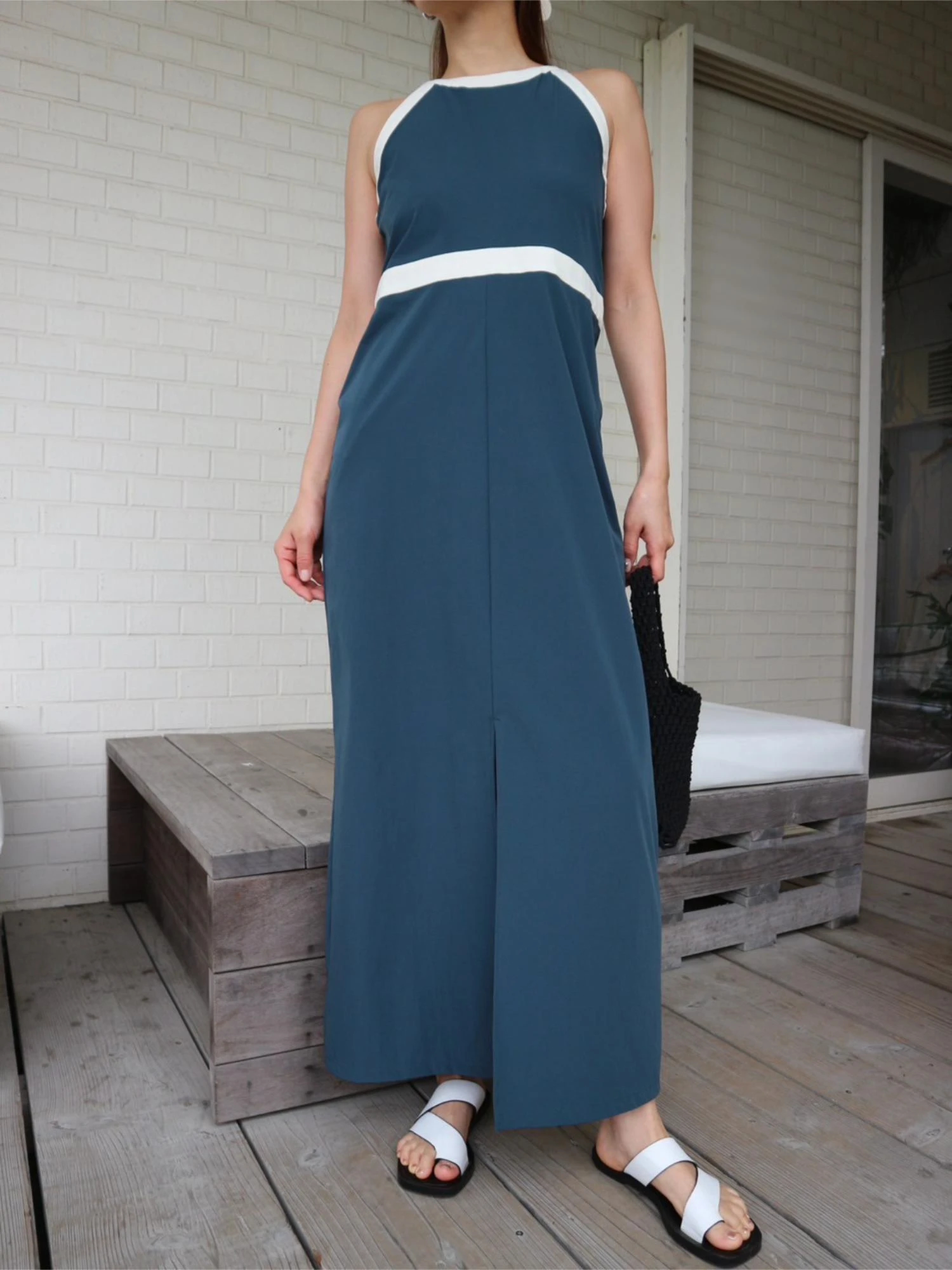 Waterlike Piping Dress / TRUNC 88（トランクエイティーエイト