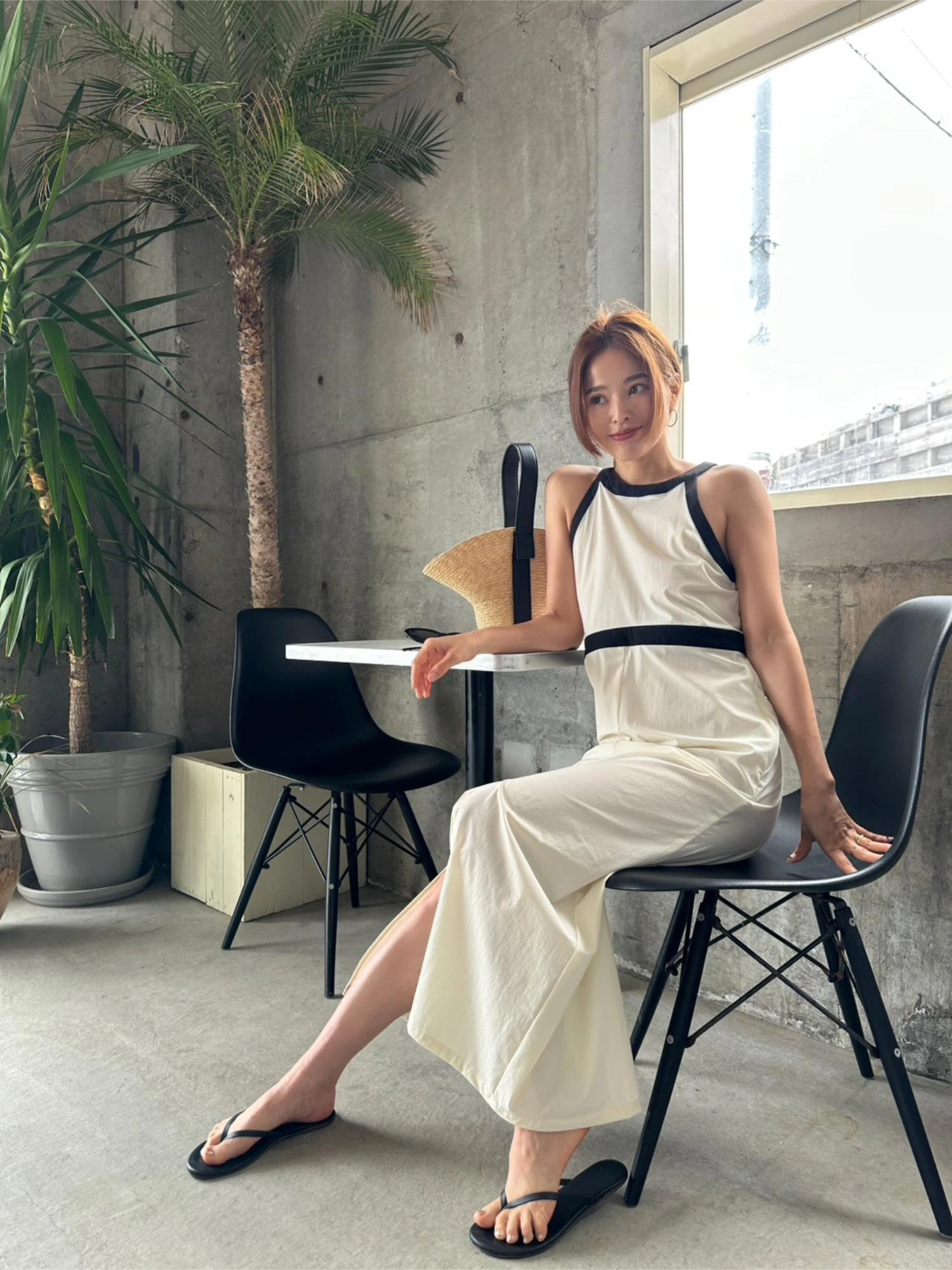 Waterlike Piping Dress / TRUNC 88（トランクエイティーエイト