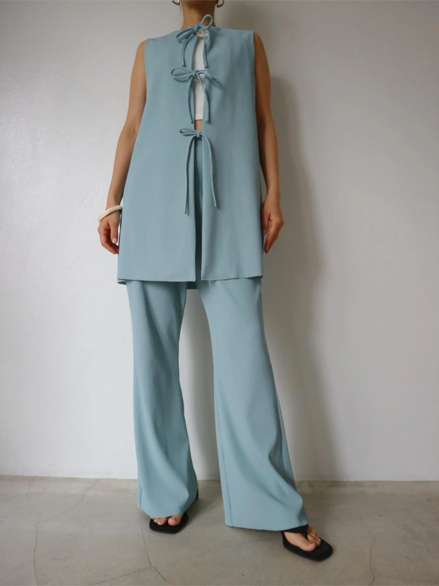 Smooth Rib Semi Flared Pants / TRUNC 88（トランクエイティー