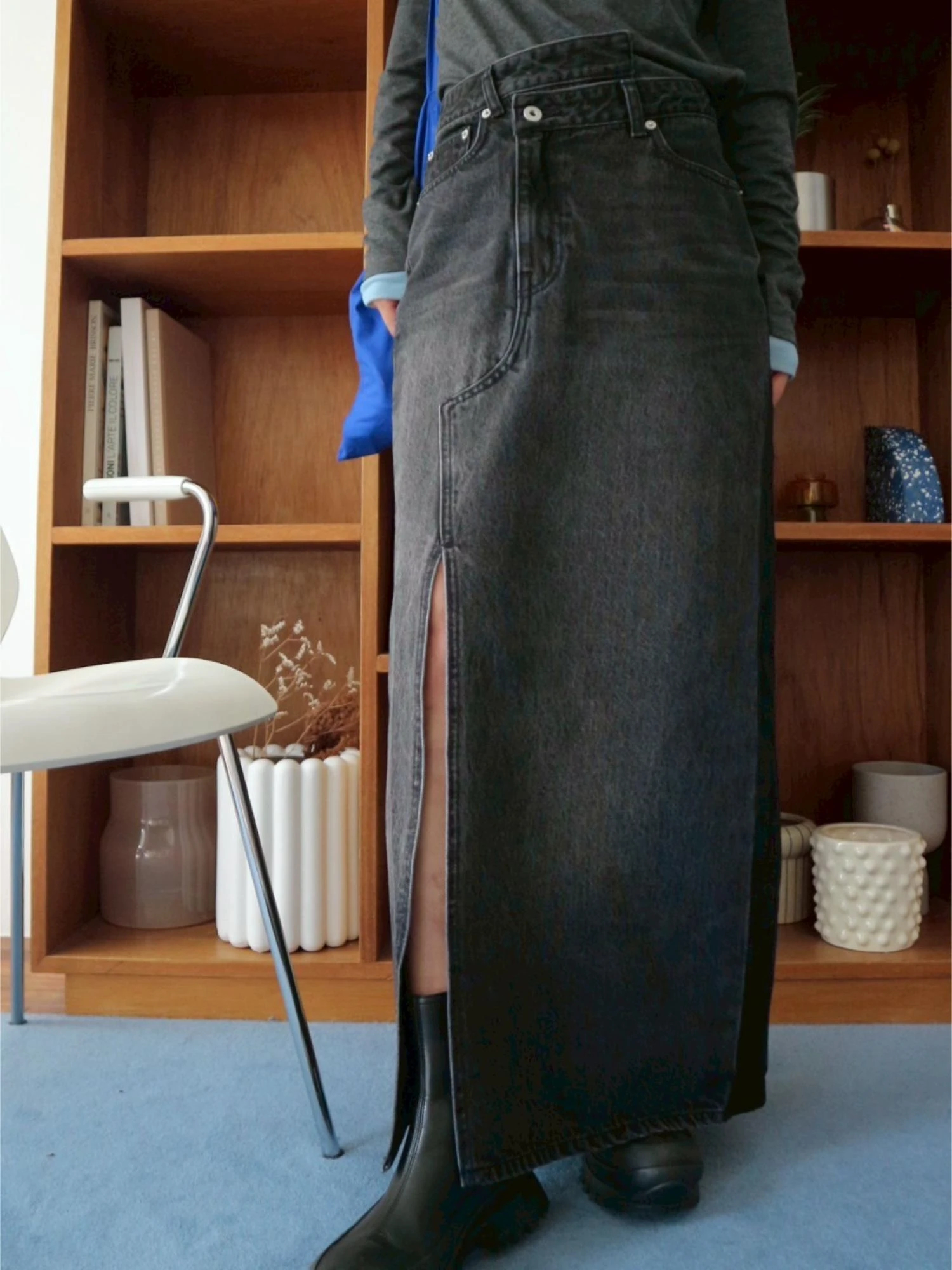 Cross Waist Denim Skirt / TRUNC 88（トランクエイティーエイト）の