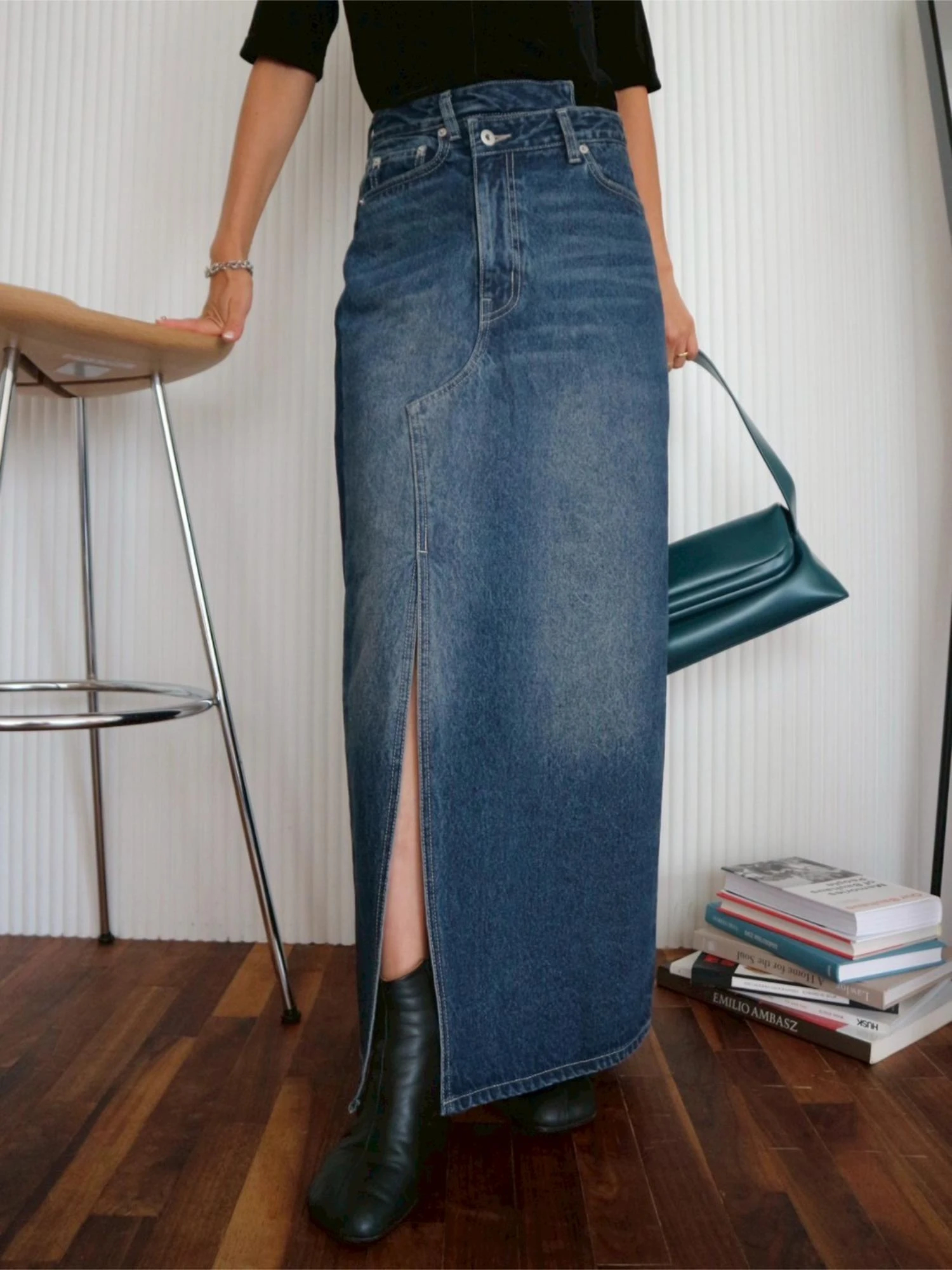Cross Waist Denim Skirt / TRUNC 88（トランクエイティーエイト）の