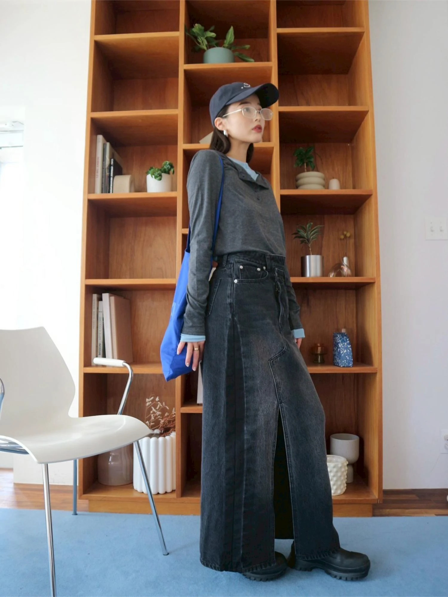 Cross Waist Denim Skirt / TRUNC 88（トランクエイティーエイト）の