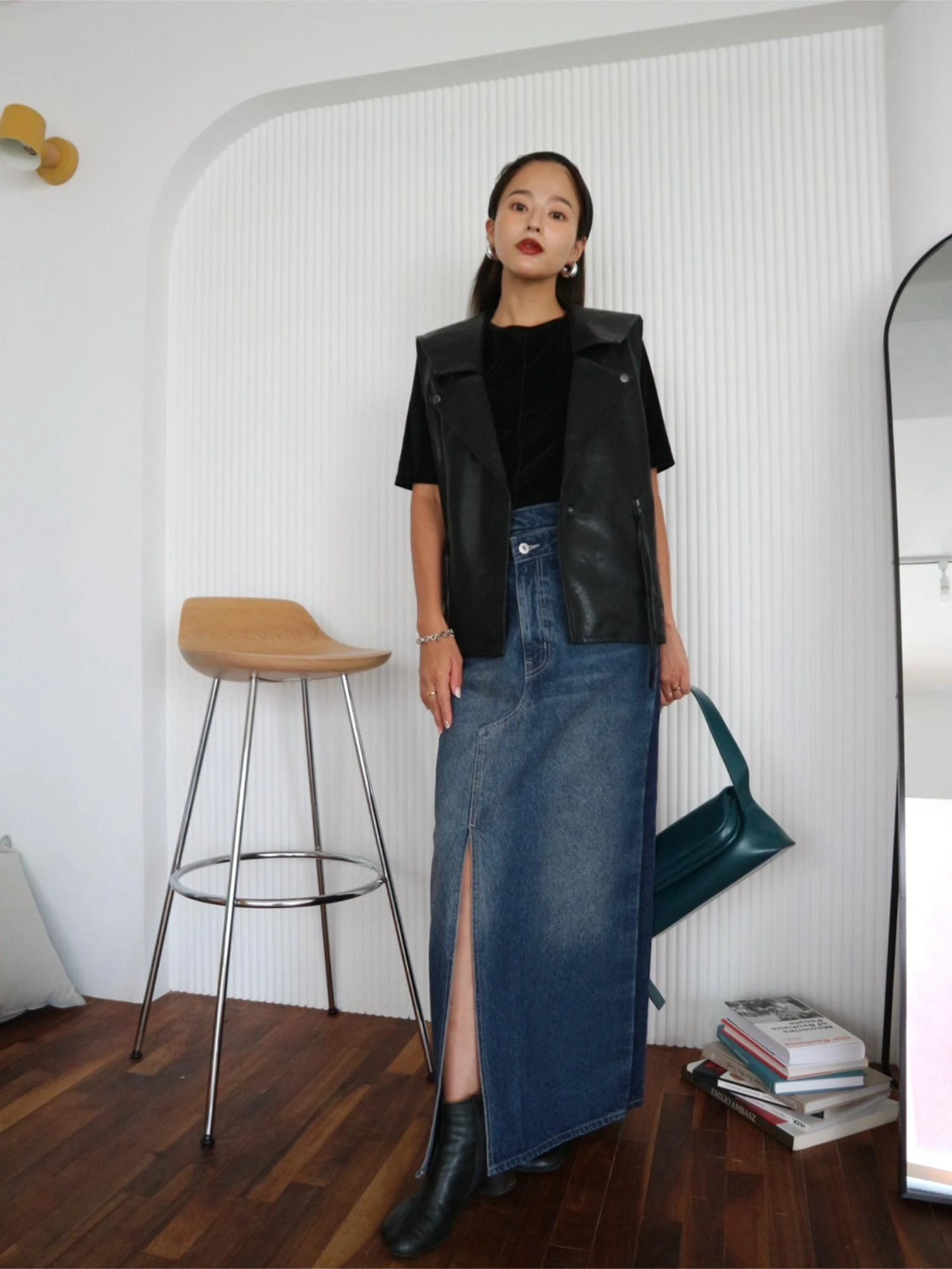 Cross Waist Denim Skirt / TRUNC 88（トランクエイティーエイト）の