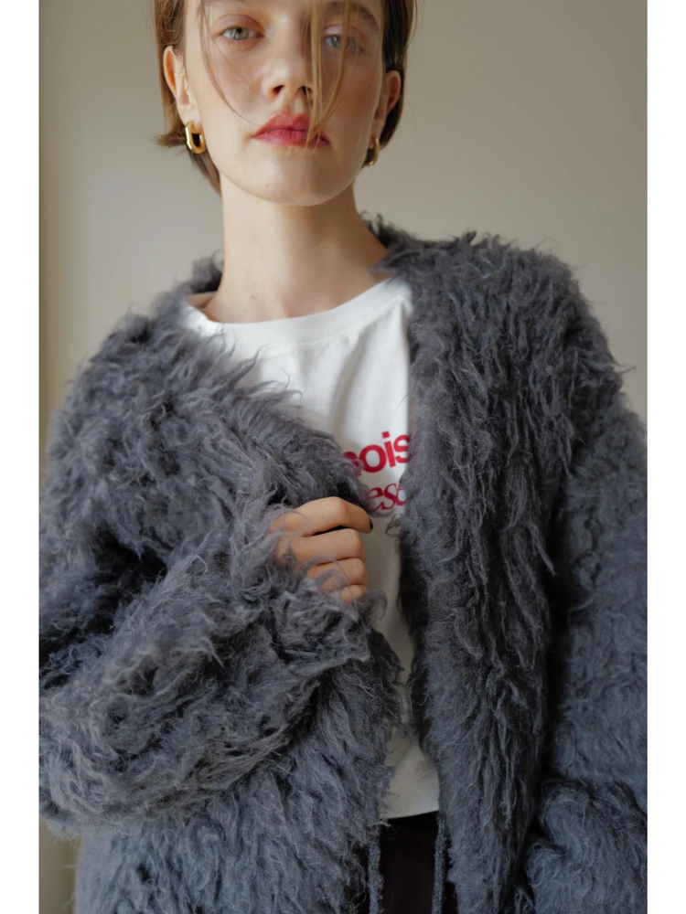 未使用 TRUNC Fluffy Ribbon Cardigan Fluffy Ribbon Cardigan / TRUNC 88（トランクエイティーエイト）の