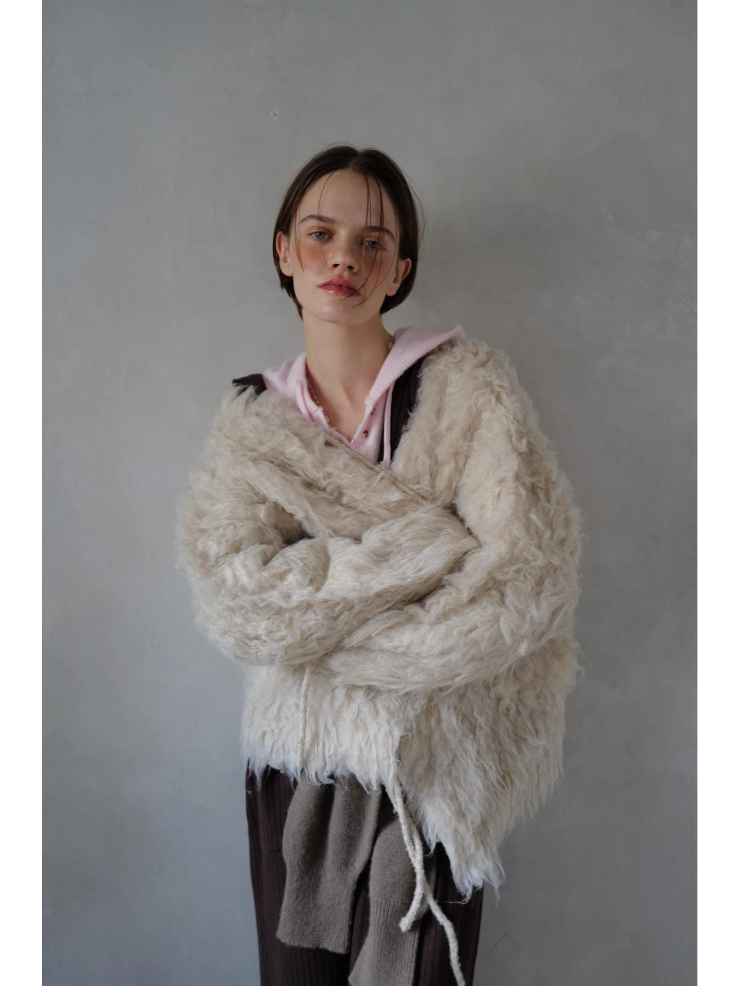 Fluffy Ribbon Cardigan / TRUNC 88（トランクエイティーエイト）の