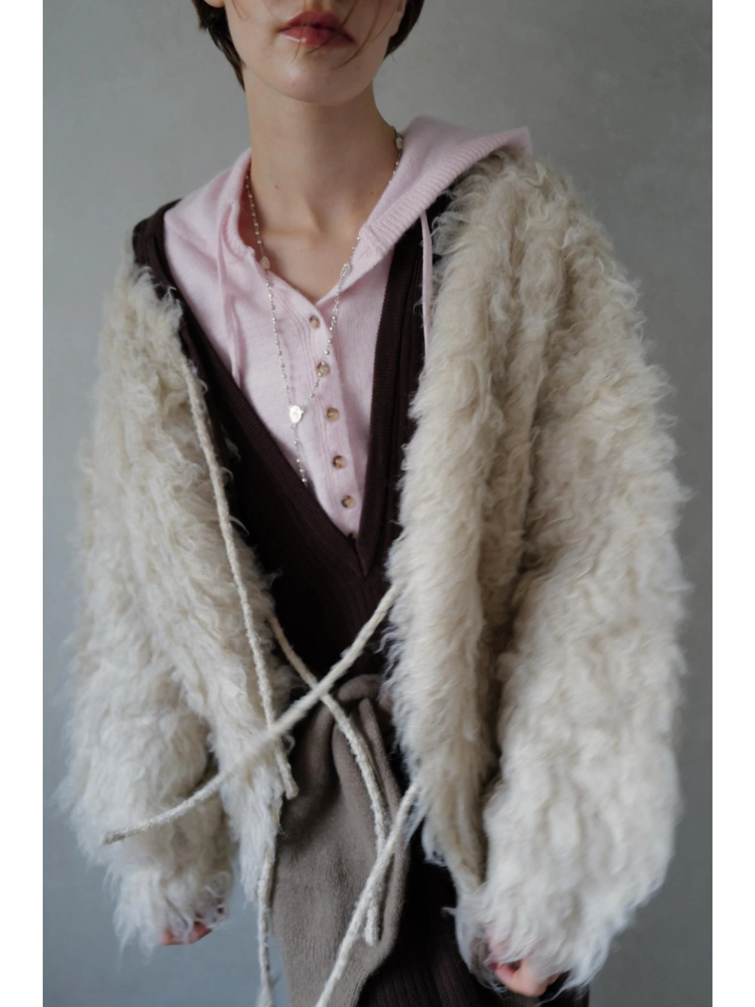 Fluffy Ribbon Cardigan / TRUNC 88（トランクエイティーエイト）の