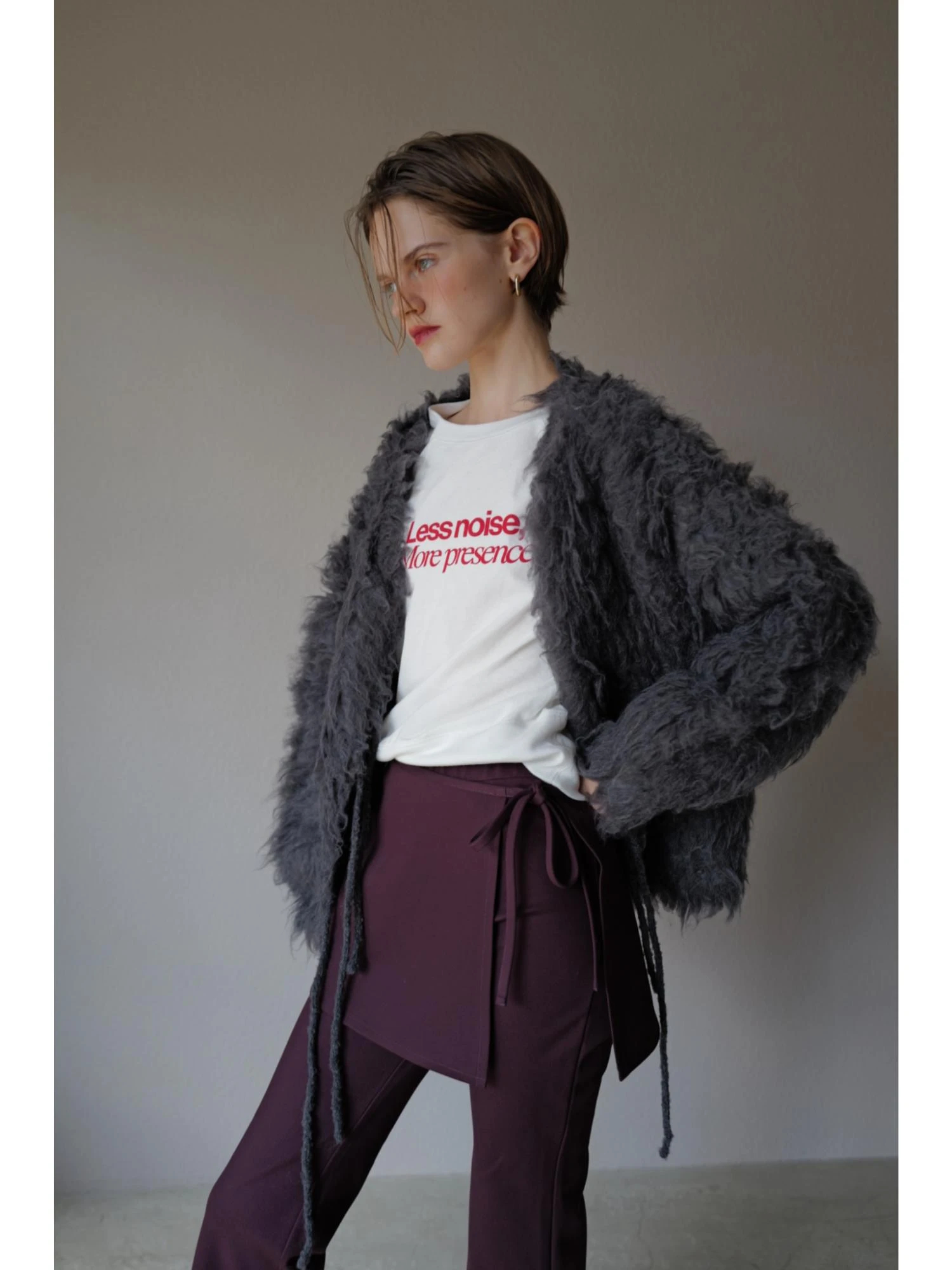 Fluffy Ribbon Cardigan / TRUNC 88（トランクエイティーエイト）の