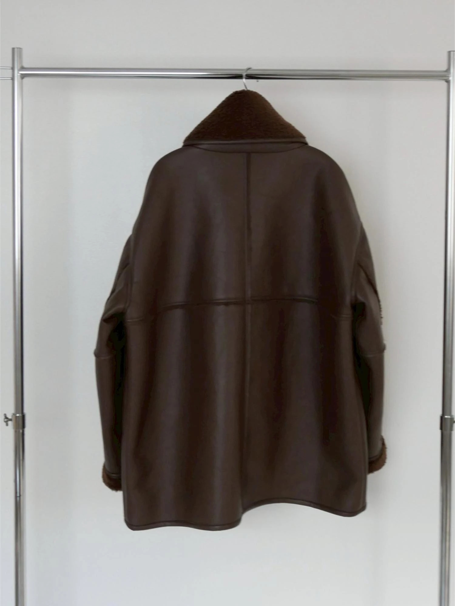 Boa Collar Faux Leather Blouson / TRUNC 88（トランクエイティー