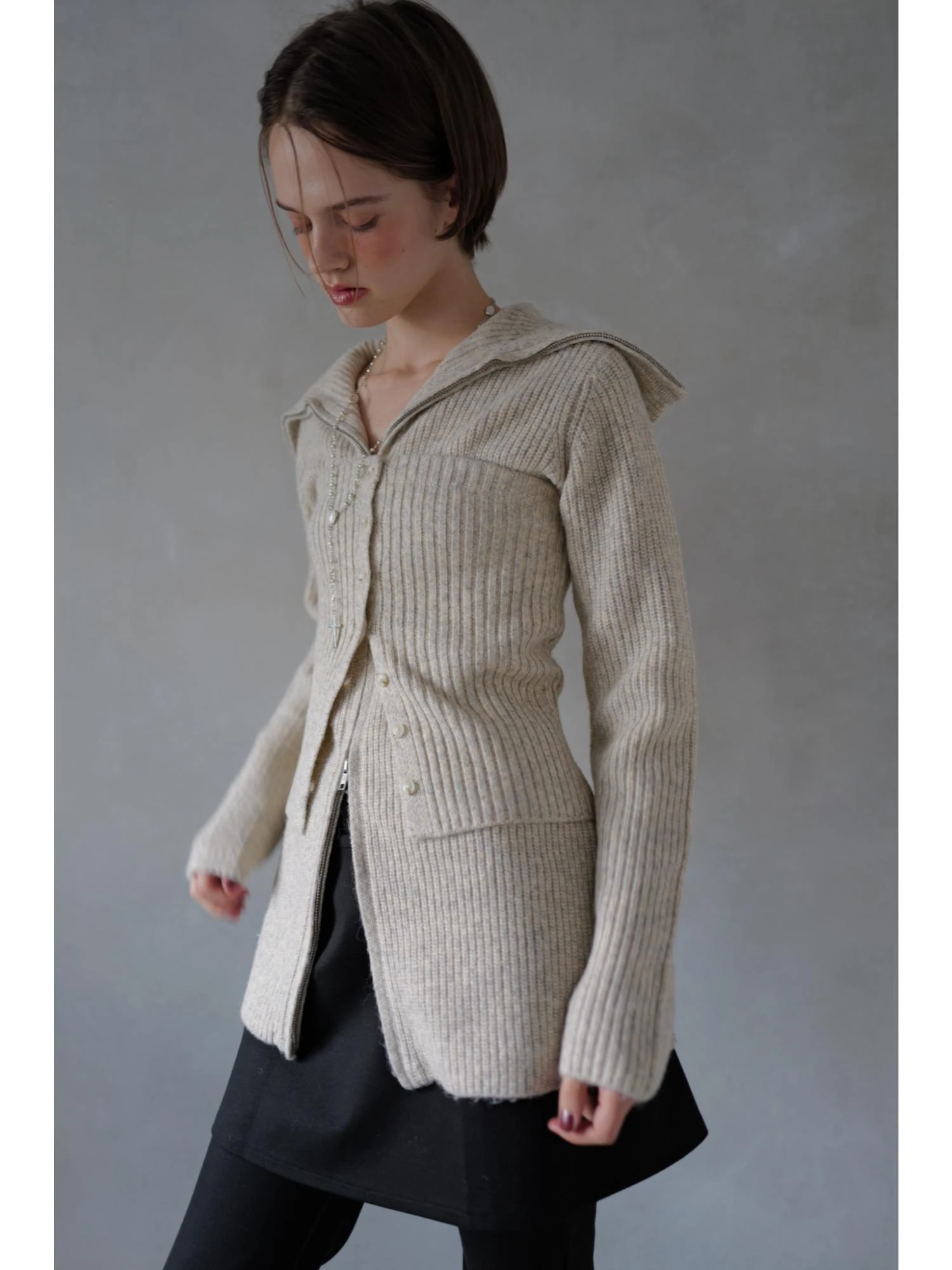 Zip Up Tunic Knit / TRUNC 88（トランクエイティーエイト）のニット