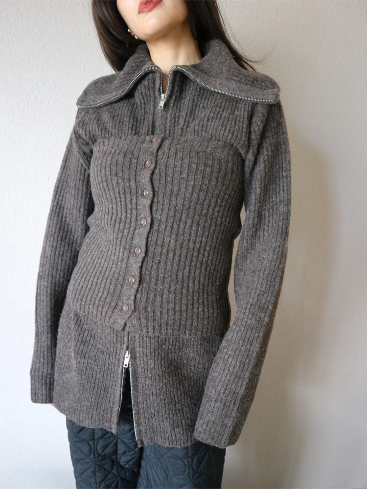 トップス sap Zip Up Tunic Knit / TRUNC 88（トランクエイティーエイト）のニット