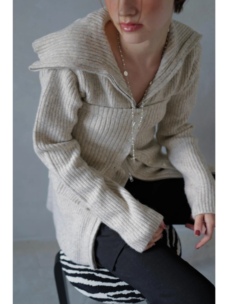 TRUNC 88(トランクエイティーエイト) |Zip Up Tunic Knit