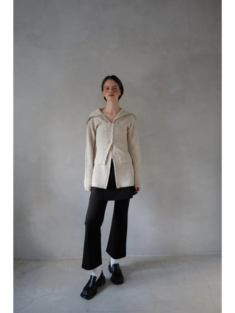 TRUNC 88(トランクエイティーエイト) |Zip Up Tunic Knit