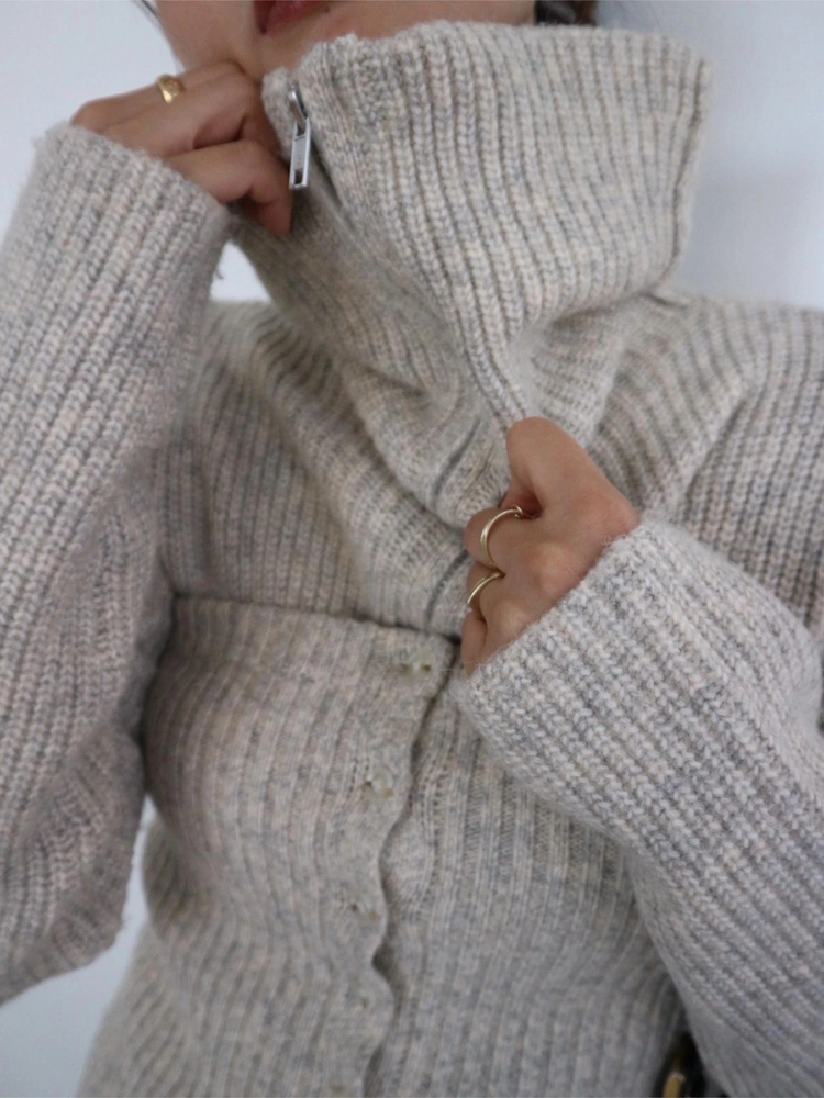 TRUNC 88(トランクエイティーエイト) |Zip Up Tunic Knit