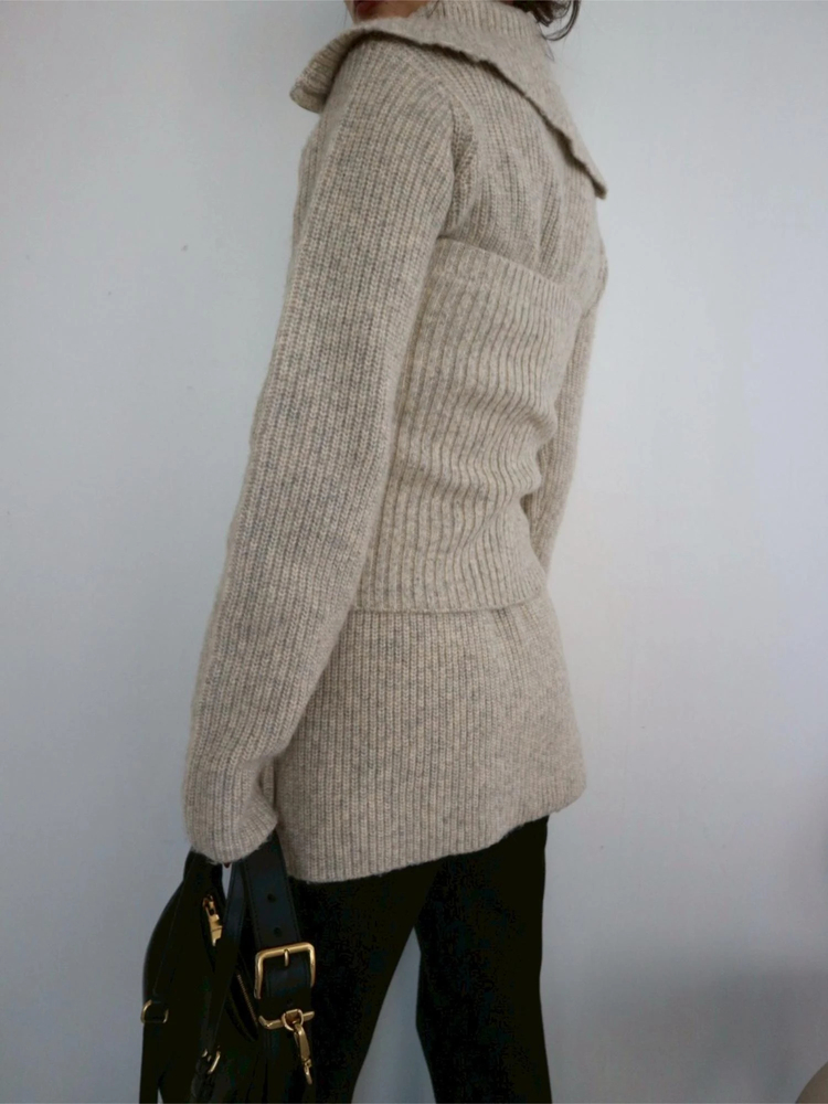 TRUNC 88(トランクエイティーエイト) |Zip Up Tunic Knit