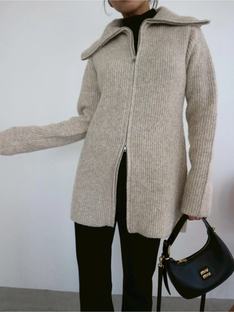 TRUNC 88(トランクエイティーエイト) |Zip Up Tunic Knit