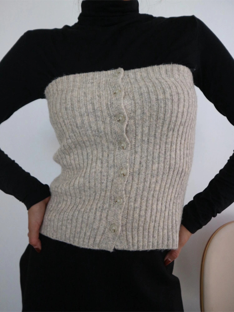 TRUNC 88(トランクエイティーエイト) |Zip Up Tunic Knit