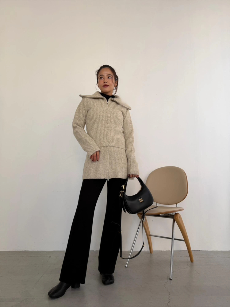 TRUNC 88(トランクエイティーエイト) |Zip Up Tunic Knit