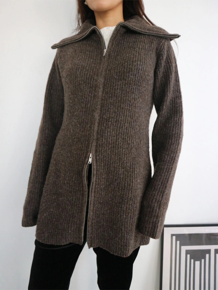 TRUNC 88(トランクエイティーエイト) |Zip Up Tunic Knit