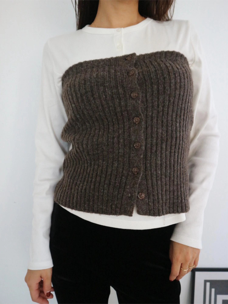 TRUNC 88(トランクエイティーエイト) |Zip Up Tunic Knit