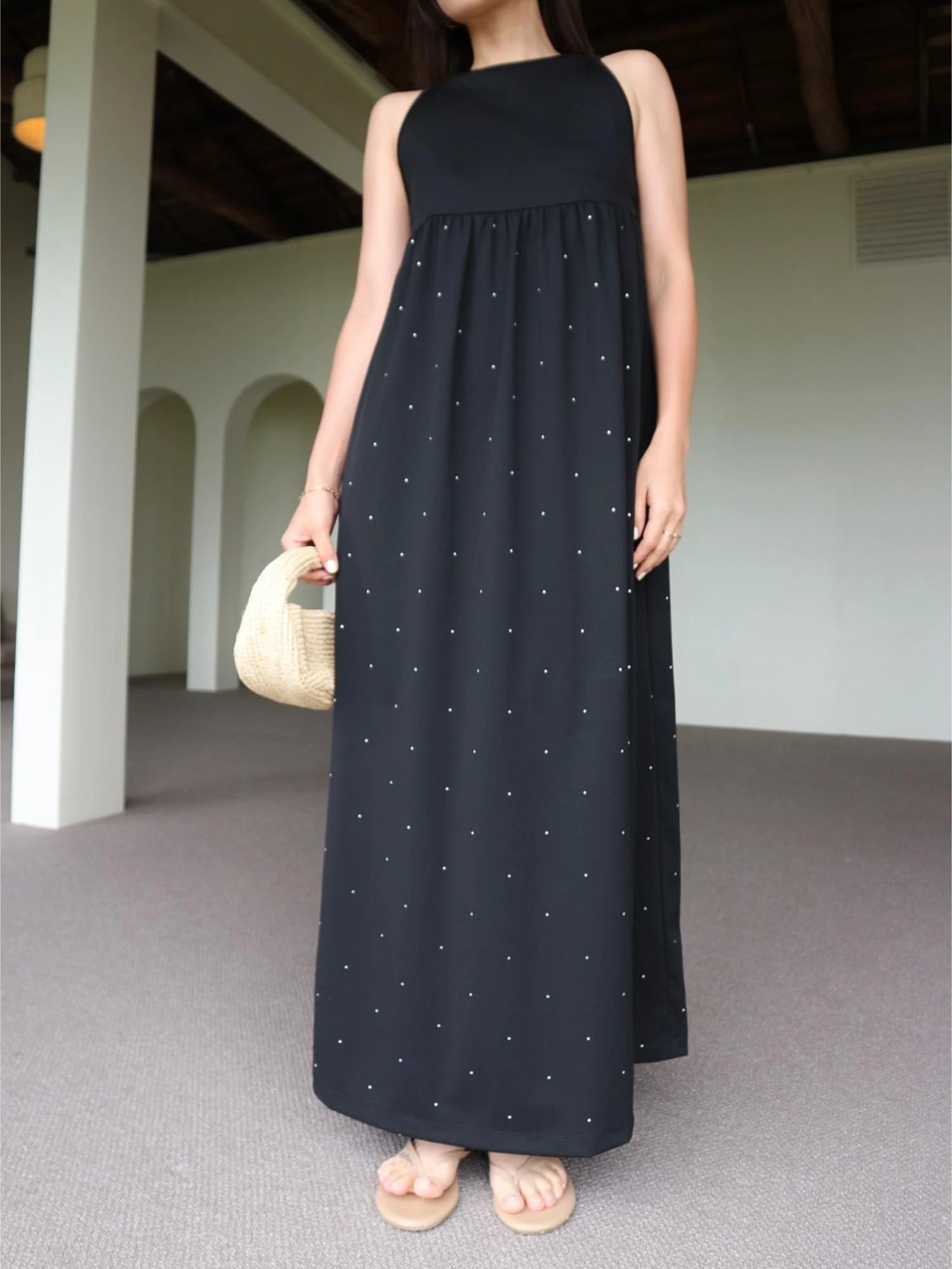 Open-Back Dot Print Dress / TRUNC 88（トランクエイティーエイト）の 