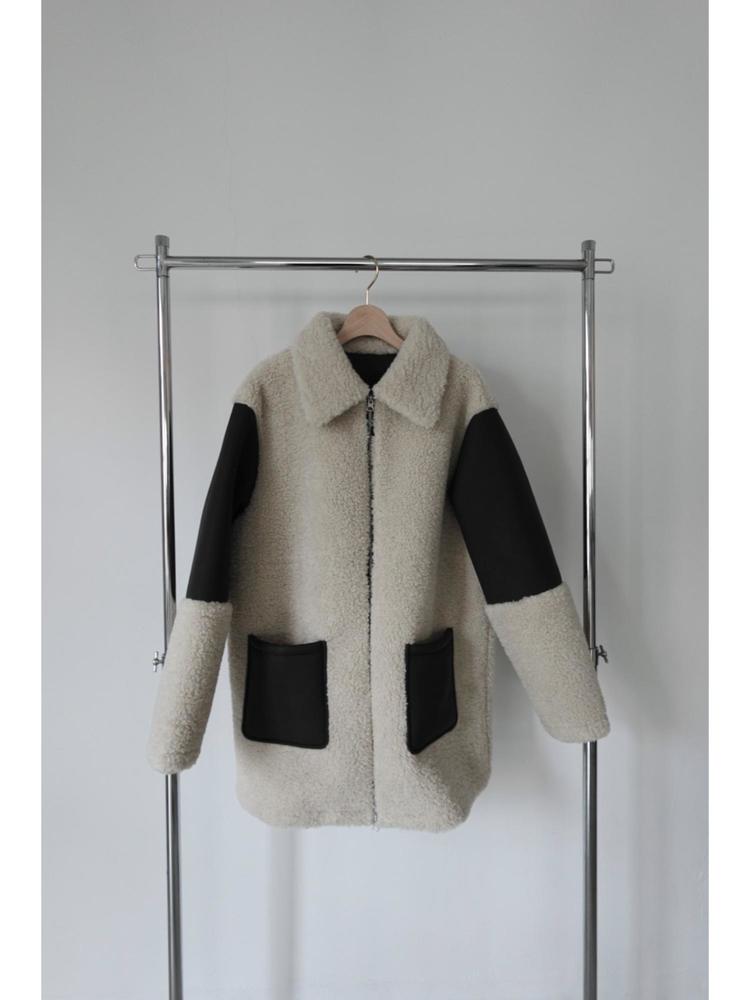 TRUNC(トランク) |エコレザーパネルボアコート
