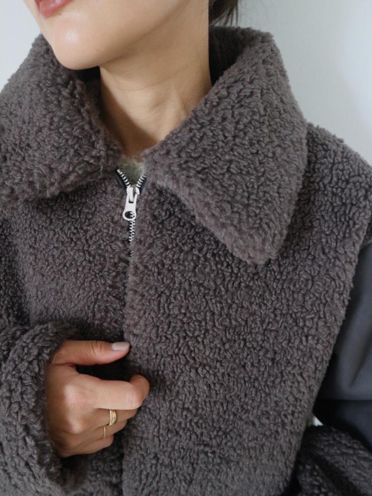 TRUNC(トランク) |エコレザーパネルボアコート